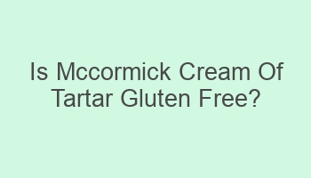 is mccormick cream of tartar gluten free 109889