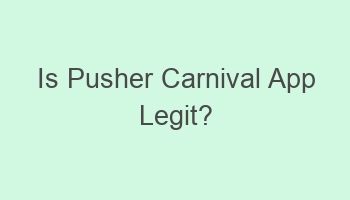 is pusher carnival app legit 109827