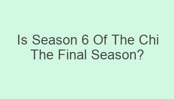 is season 6 of the chi the final season 110336