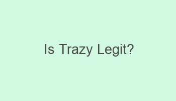 is trazy legit 109514