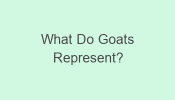 what do goats represent 109621