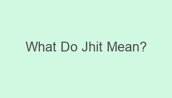 what do jhit mean 110348