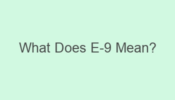 what does e 9 mean 110250