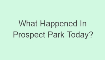 what happened in prospect park today 109916