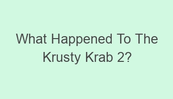 what happened to the krusty krab 2 110086