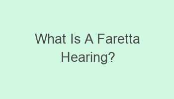 what is a faretta hearing 110397