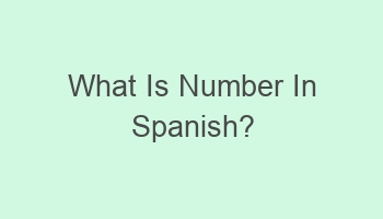 what is number in spanish 109755