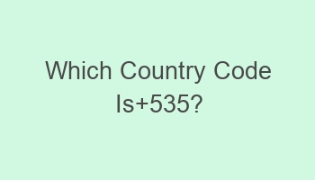 which country code is535 109746