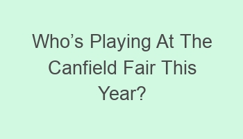 whocabcs playing at the canfield fair this year 109835