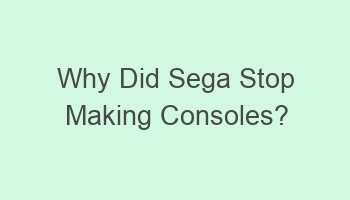 why did sega stop making consoles 108985