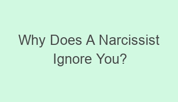 why does a narcissist ignore you 109066